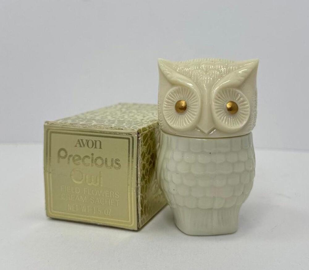 Vintage Avon 'Precious Owl' CHARISMA 45ml Cream Sachet With Box